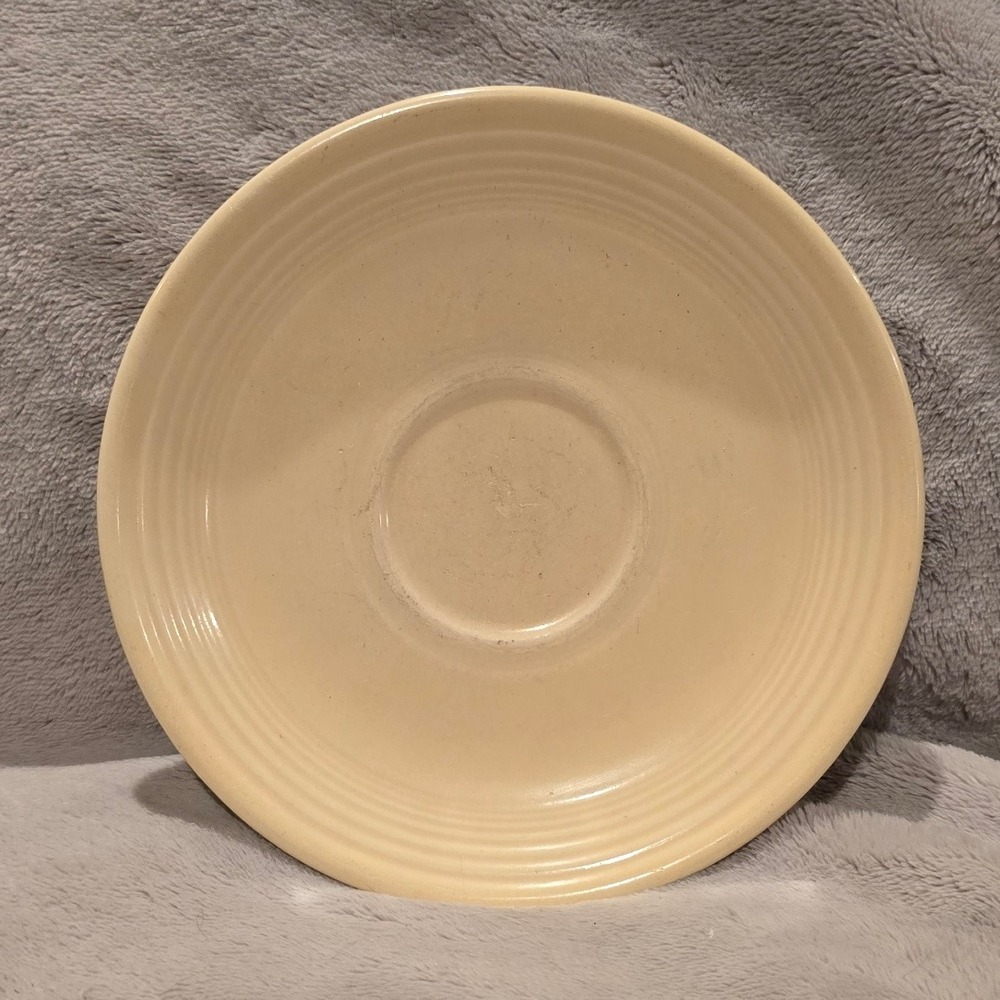 Vintage Fiestaware Cream Saucer Genuine Pottery Made‎ USA CPM 133